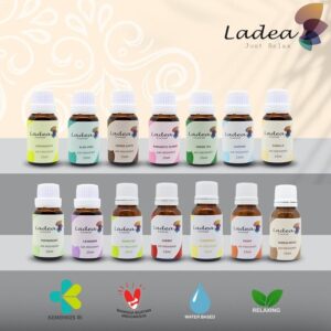 Ladea Pengharum Ruangan Aroma Oil Diffuser Waterbased 15ml Aroma Terapi Aromatherapy Essential Oil