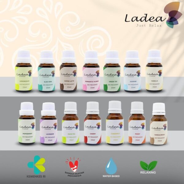 Ladea Pengharum Ruangan Aroma Oil Diffuser Waterbased 15ml Aroma Terapi Aromatherapy Essential Oil